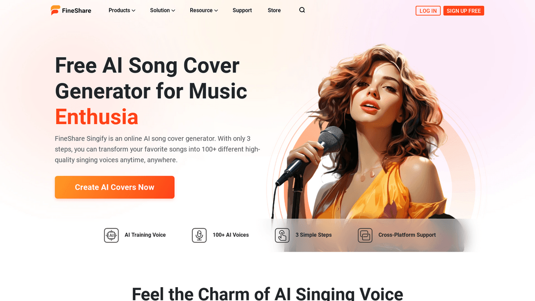 Create AI Voice Covers Online for Free