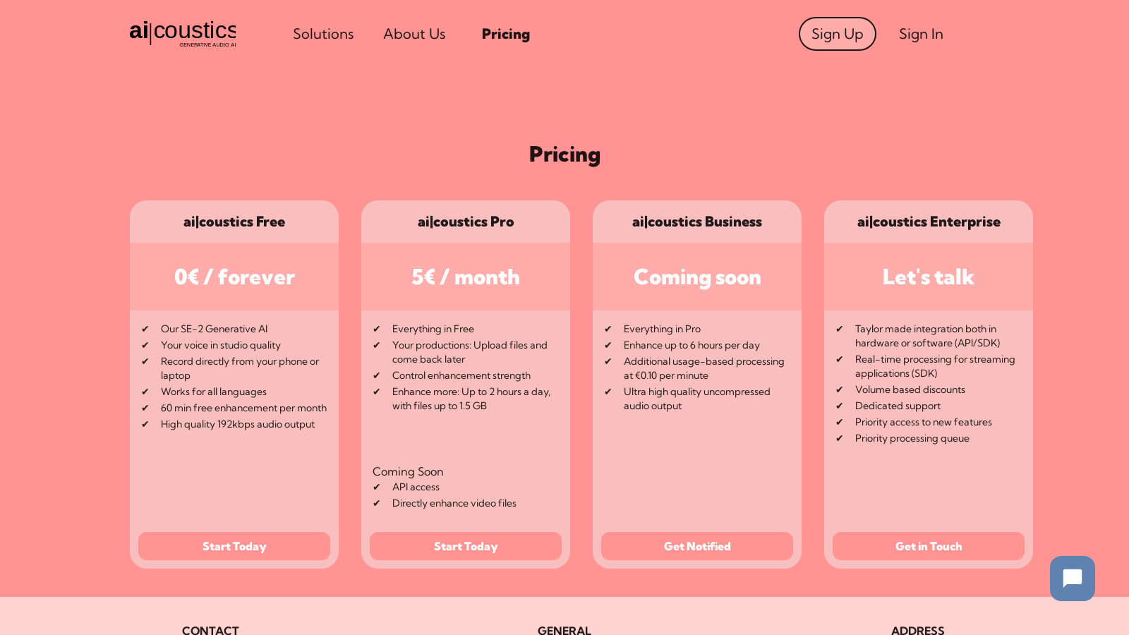 ai|coustics – Elevate Your Audio Quality with Generative AI