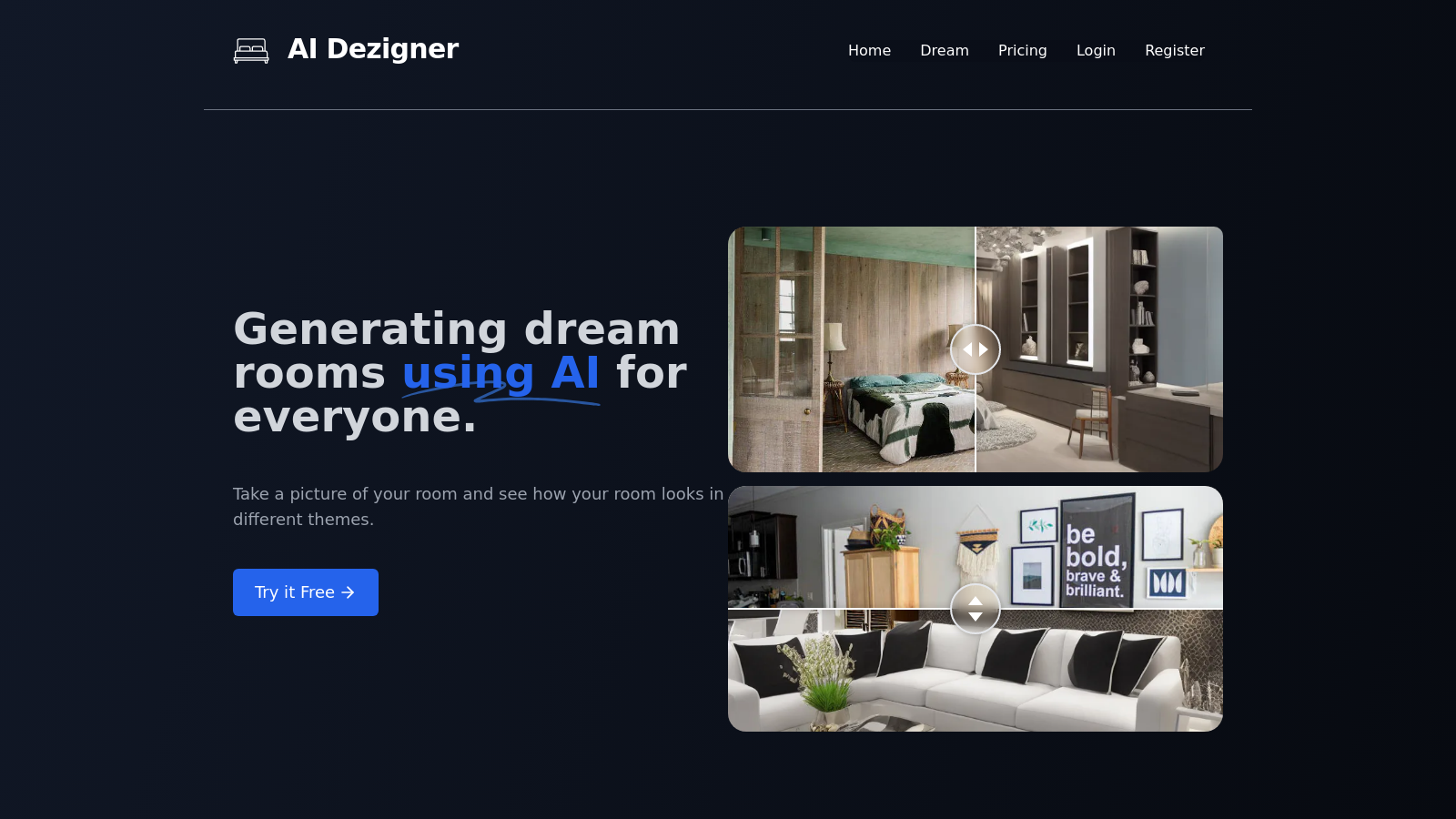 AI Dezigner – Generate Dream Designs Using AI