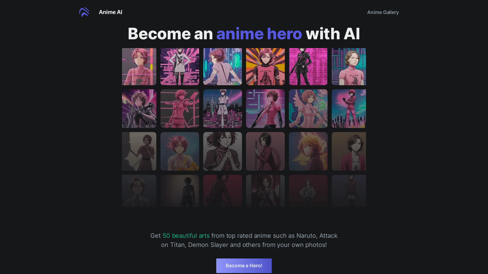 AnimeAI.lol: Become top anime heroes with AI 2023