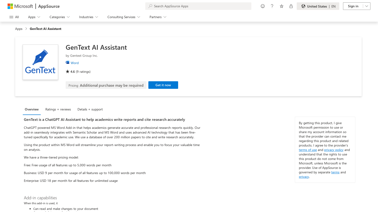 GenText AI Assistant: Your Reliable Academic Writing Aid