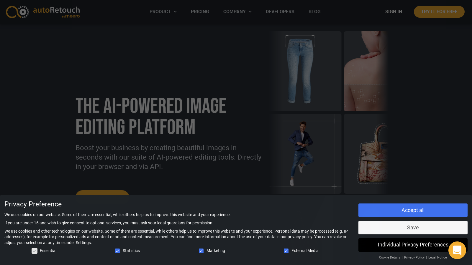 autoRetouch – AI-Powered Image Editing Platform