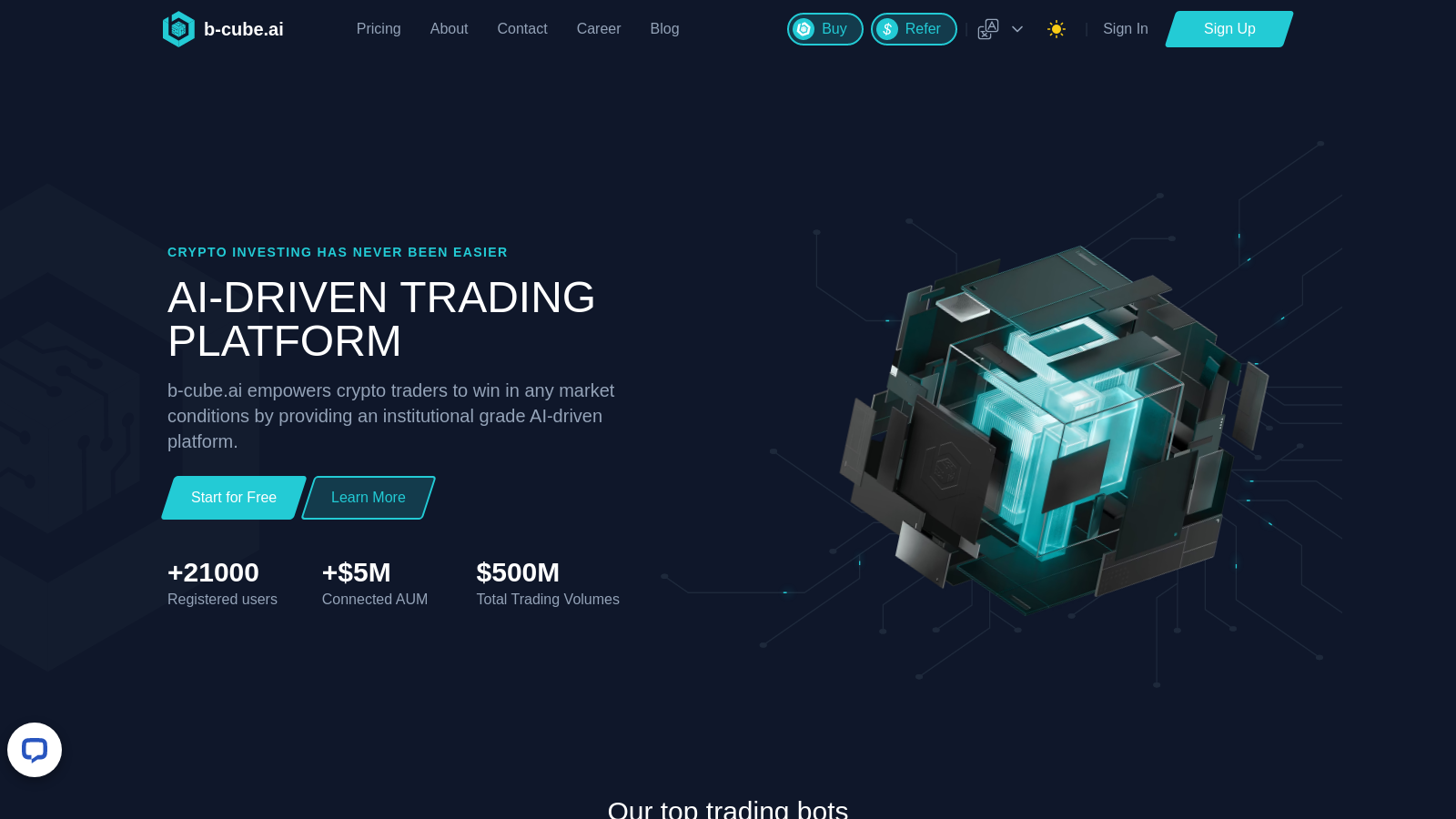 AI-Driven Crypto Trading Bots by b-cube.ai