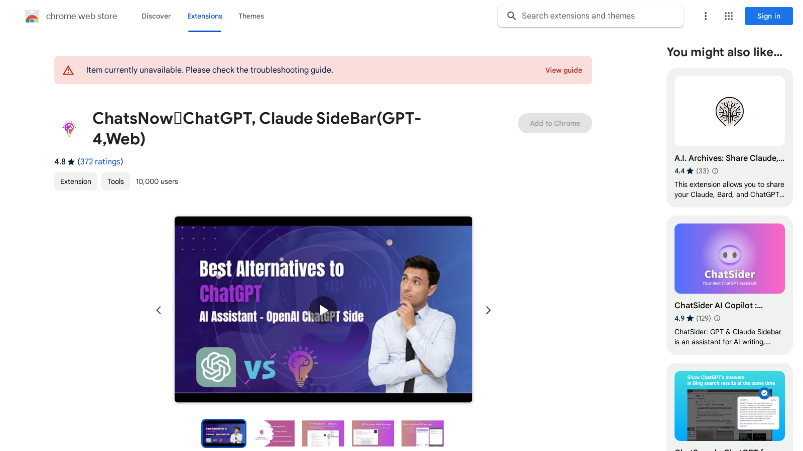 Enhance Productivity with ChatsNow: AI Assistant & GPT-4 Sidebar for Browsers