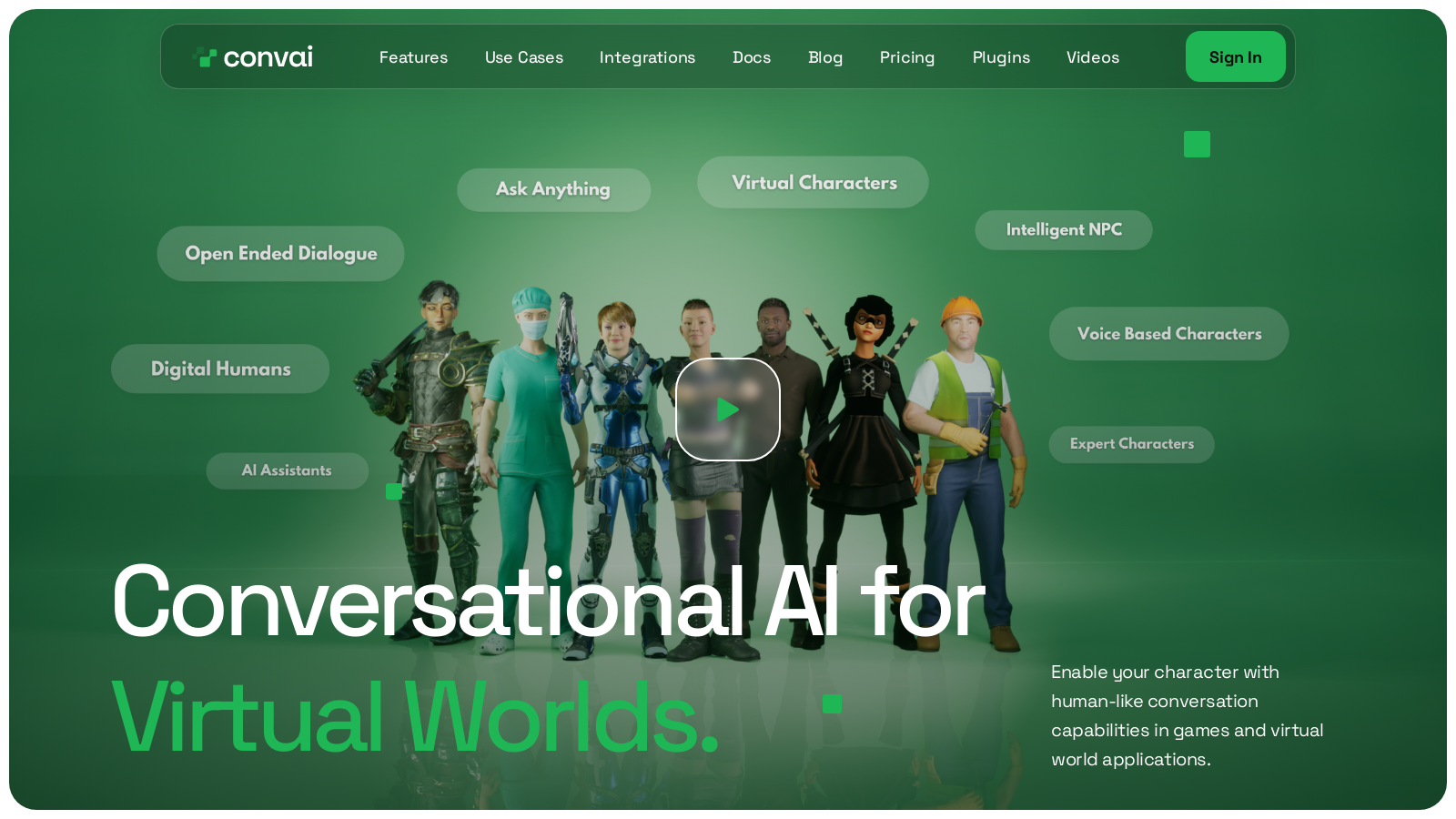 Bring Your Virtual Characters to Life with Convai’s Conversational AI