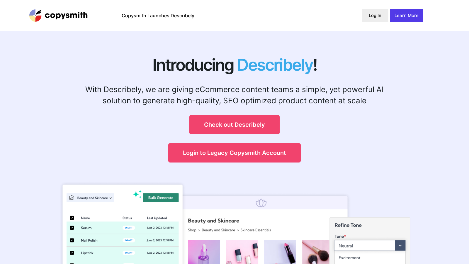 Describely – AI-Driven eCommerce Content Made Simple