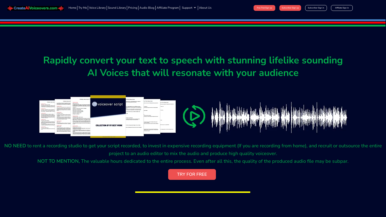 Create Lifelike AI Voiceovers for Your Content