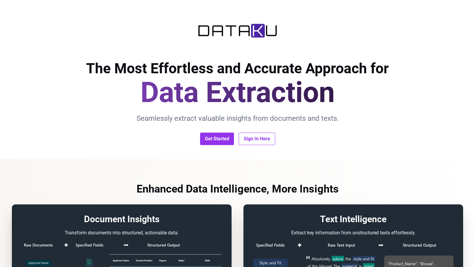 Effortless Data Extraction with Advanced AI | Your Data Intelligence Partner