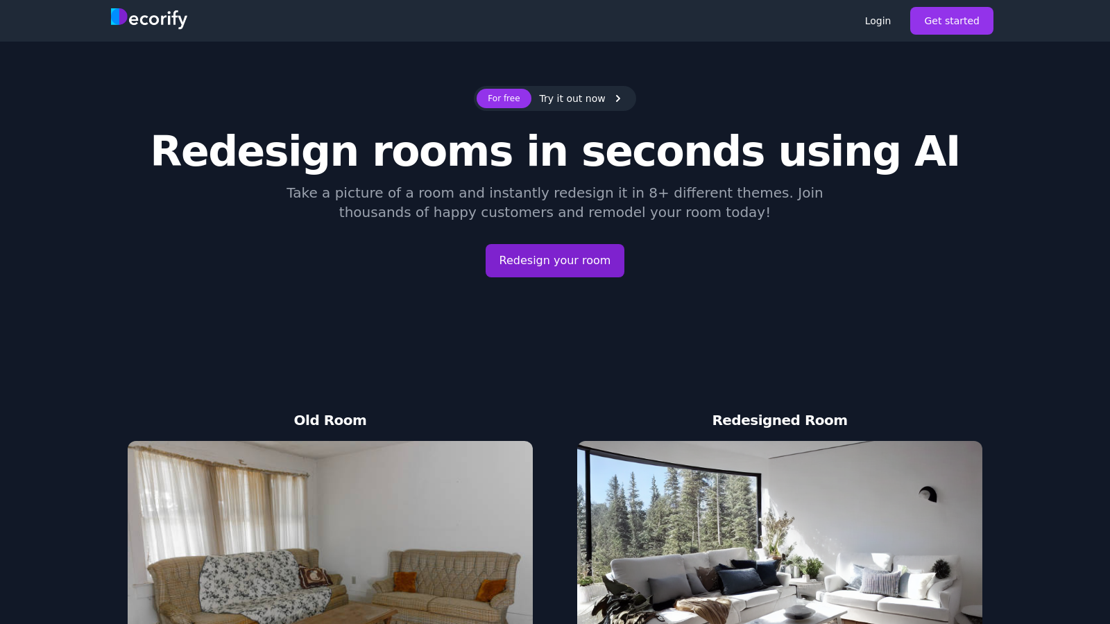 Decorify: Innovative Room Redesign with AI