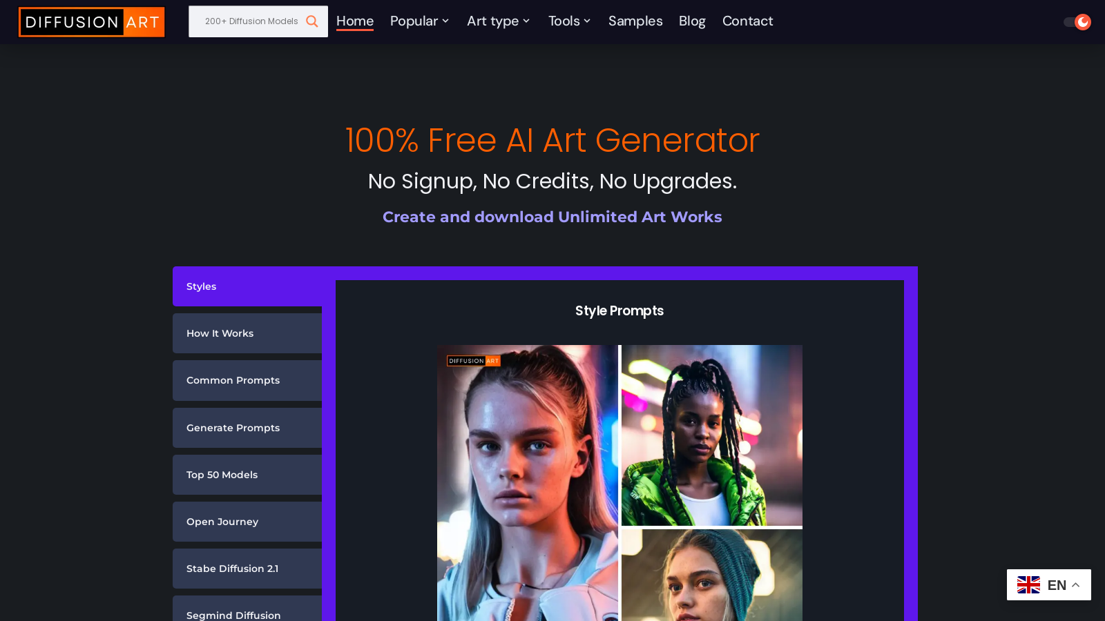 DiffusionArt: Your Gateway to Free AI-Powered Art Creation