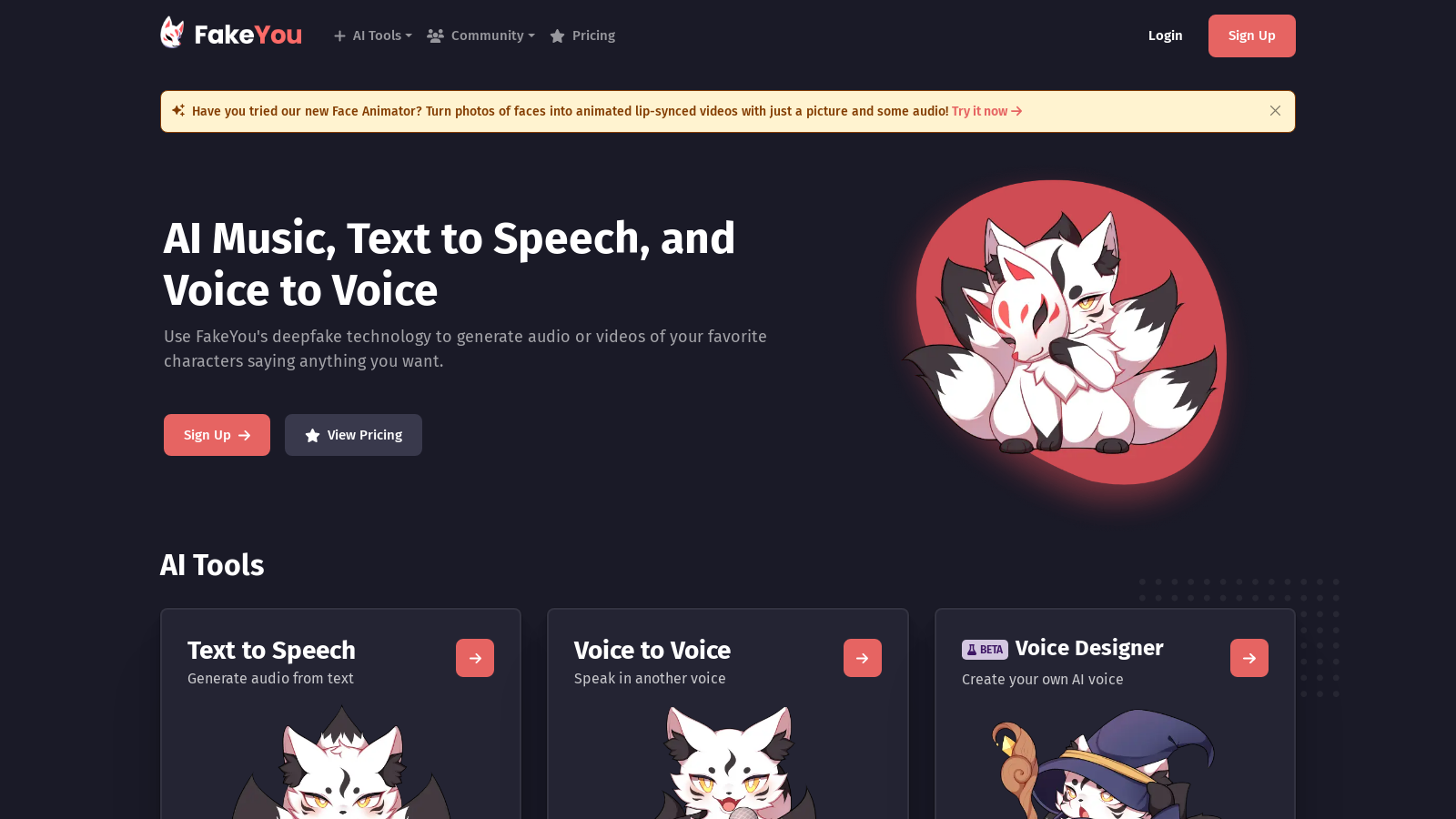 FakeYou: The Ultimate AI Voice & Animation Experience