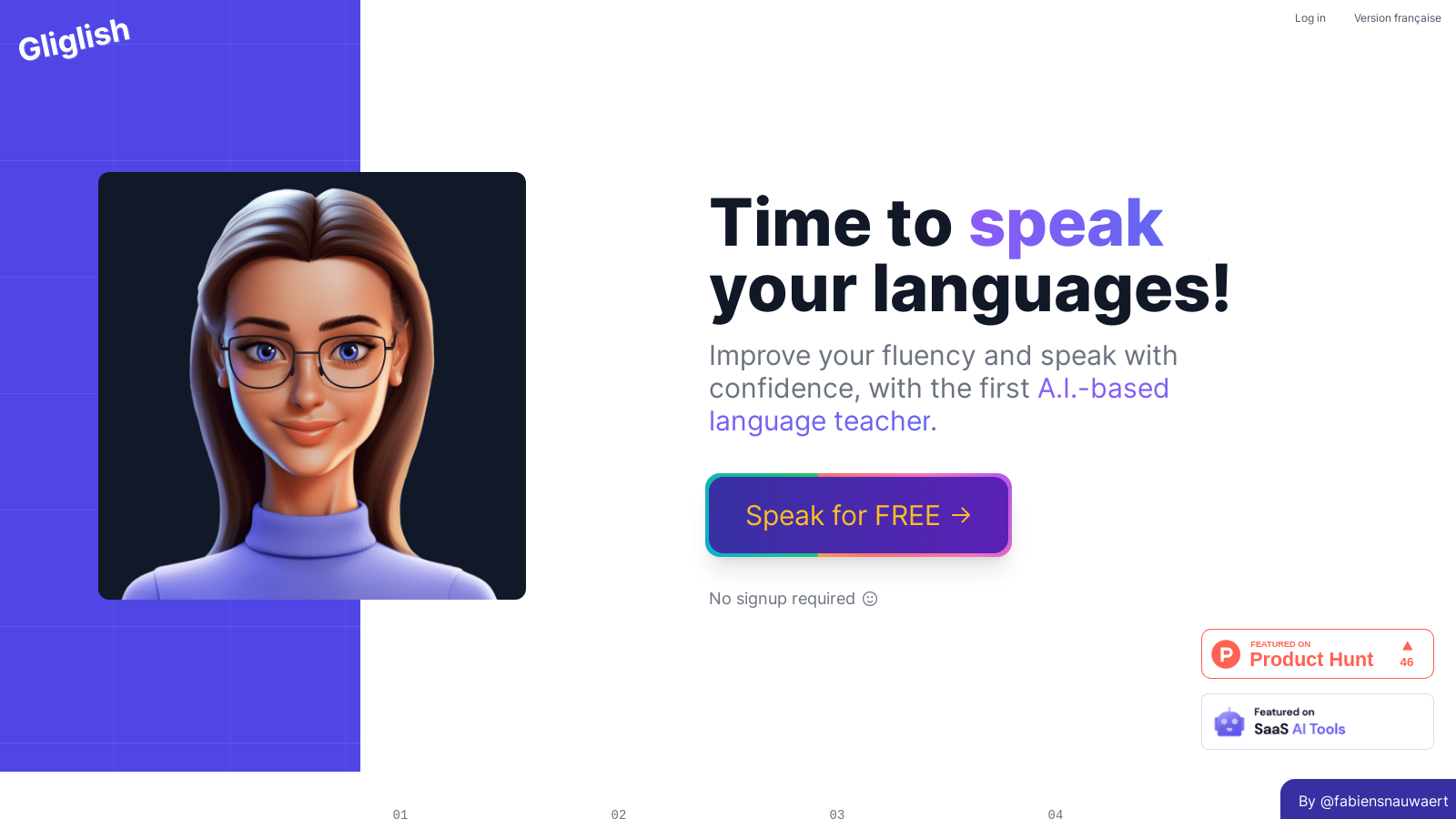 Gliglish – Your AI-based language teacher