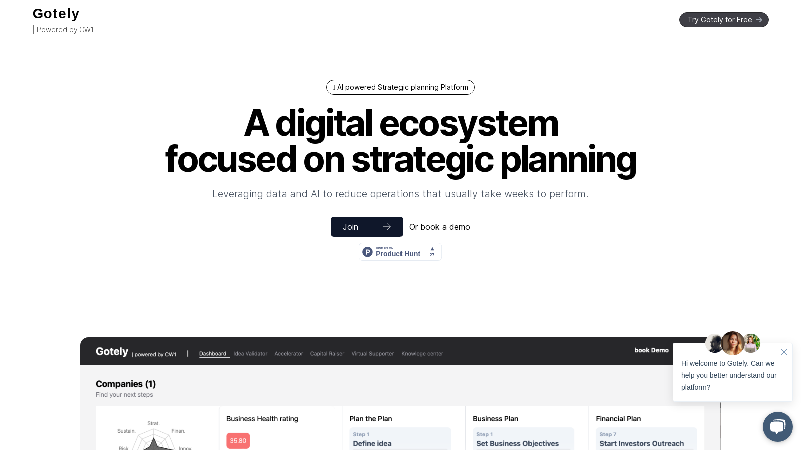 Gotely: Your AI Powered Strategic Planning Platform