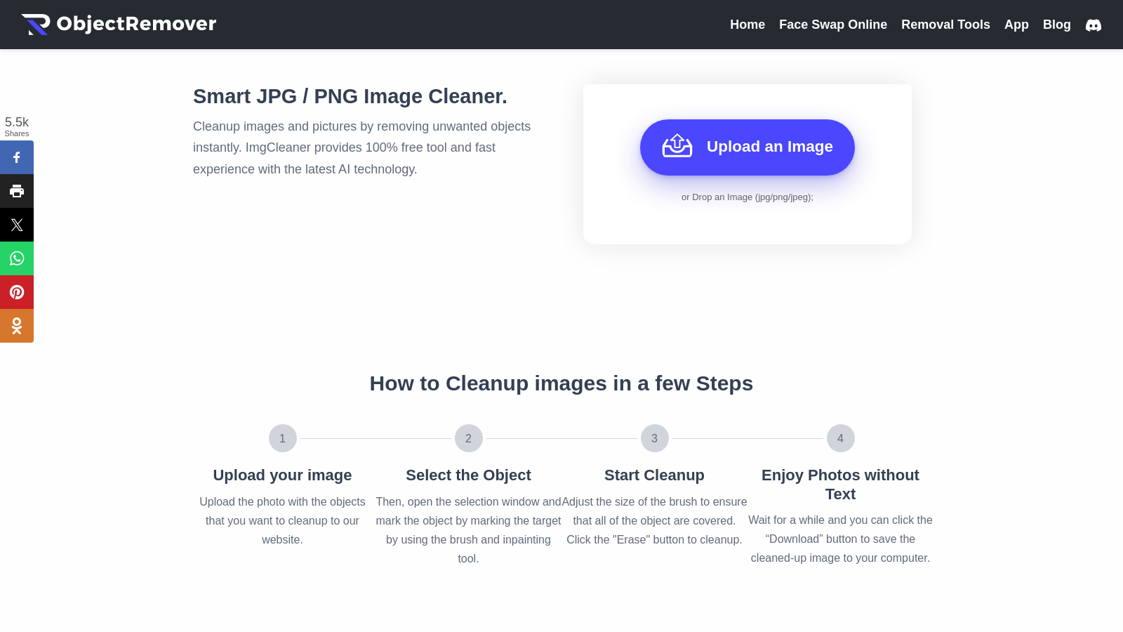 Effortless Image Clean-Up with Smart AI Object Remover – Free & Fast