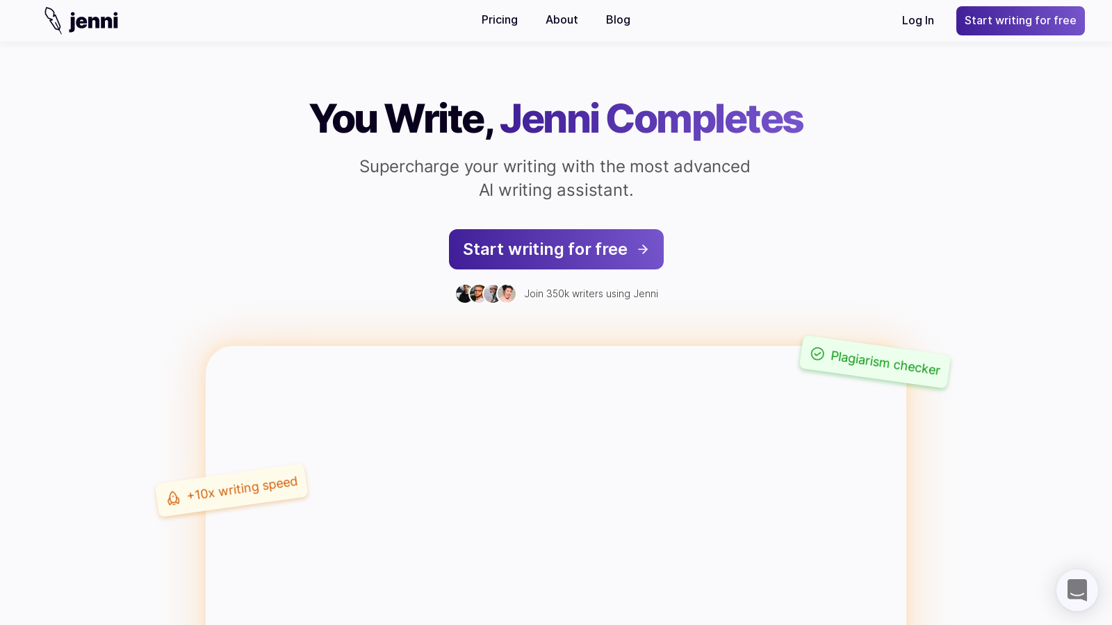 Supercharge Your Writing with Jenni AI