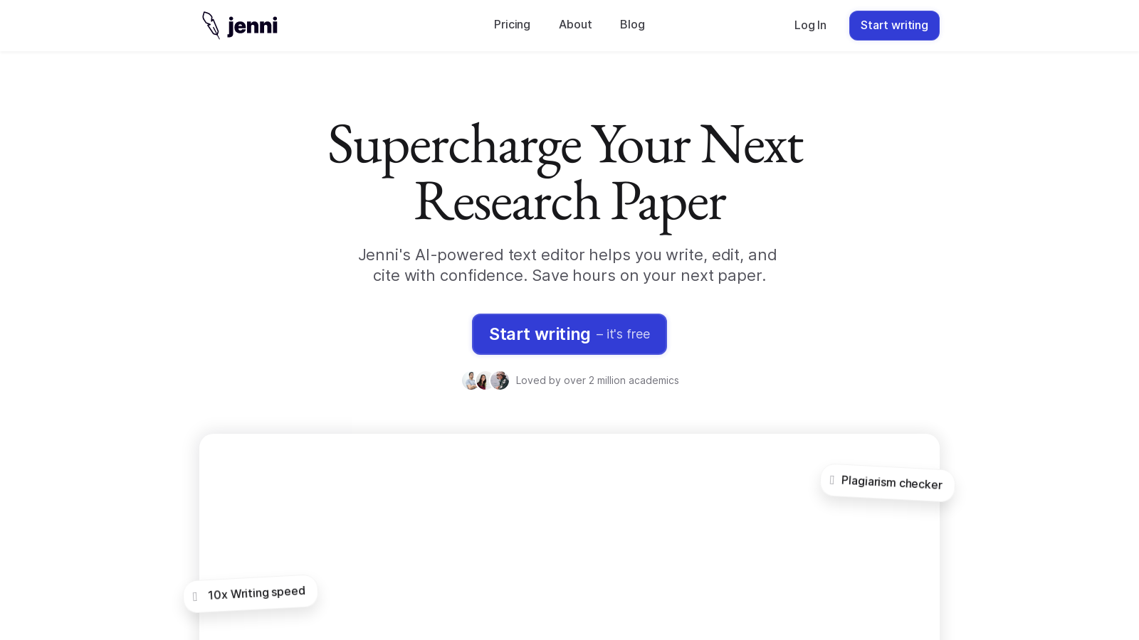 Jenni AI: Empower Your Academic Writing With AI Assistance