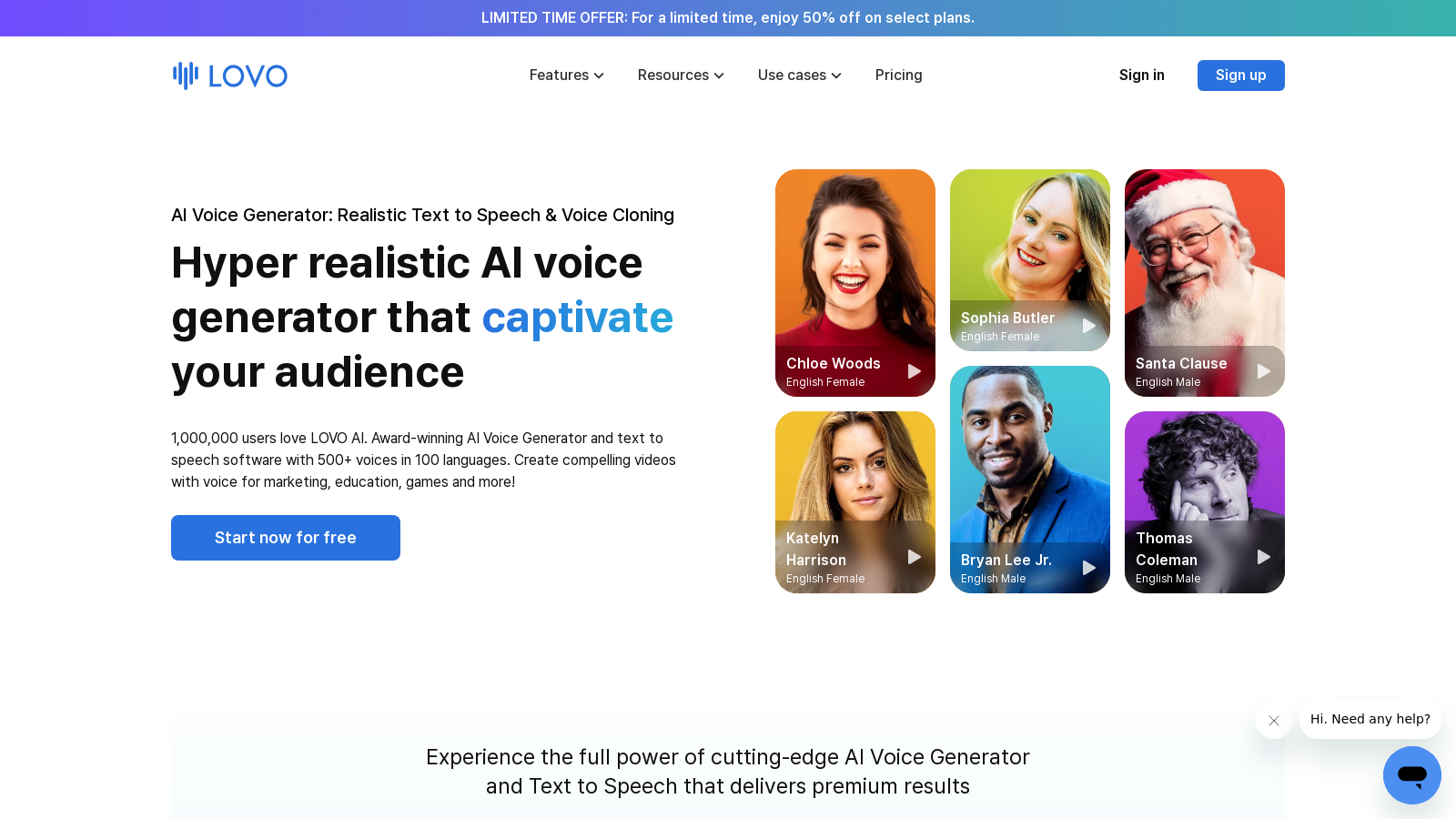 Harness the Power of Hyper-Realistic AI Voices with LOVO