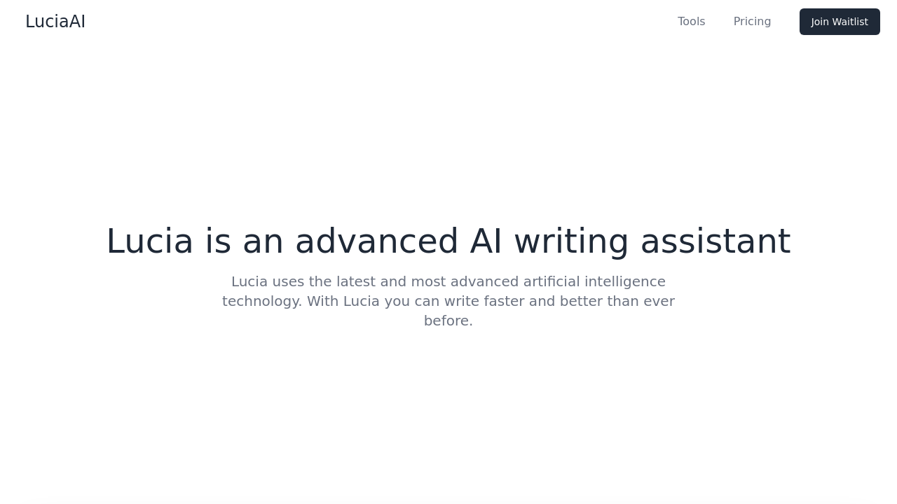 LuciaAI – Advanced AI Writing Assistant