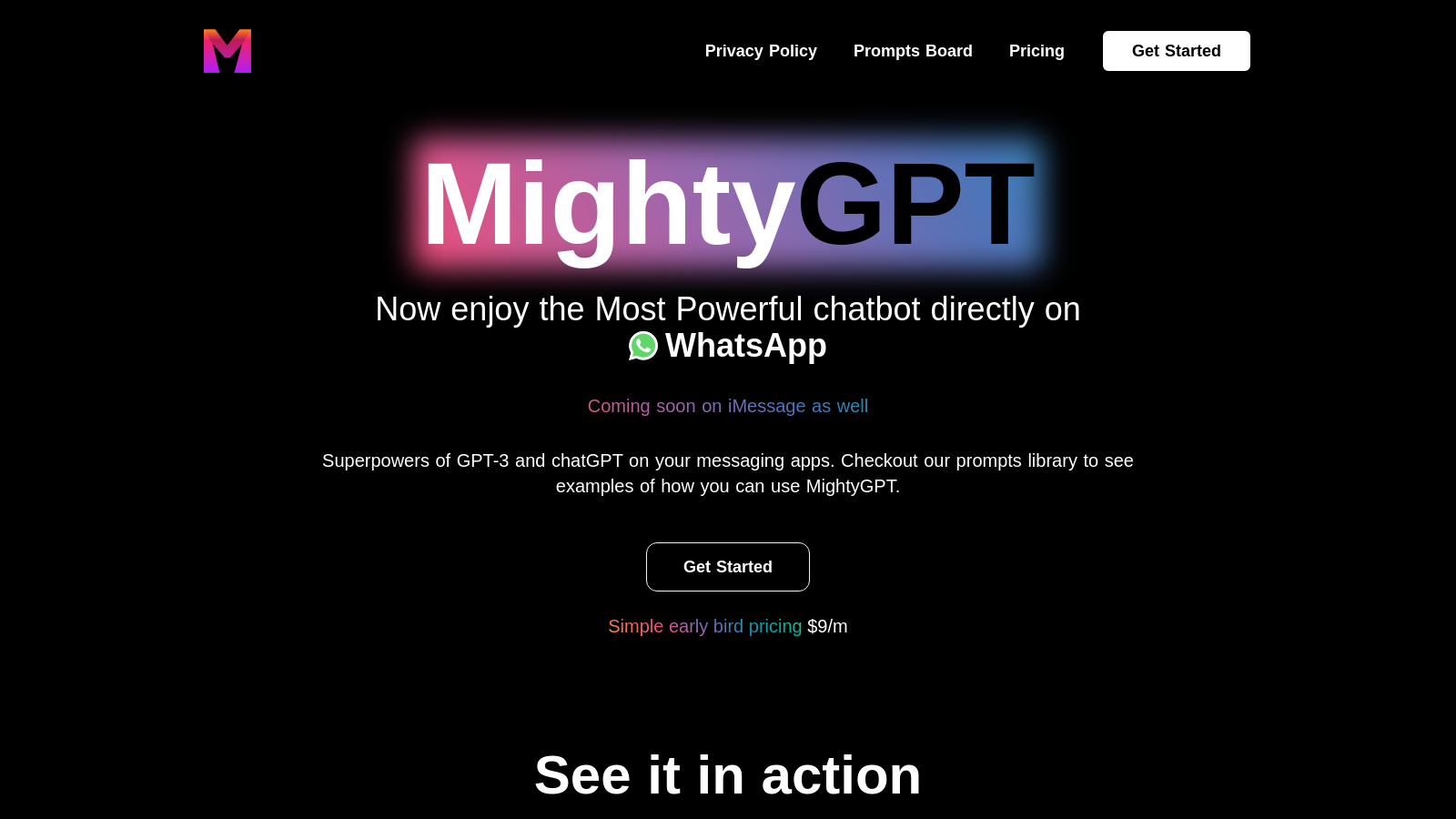 Mighty GPT – Your Powerful Messaging App Chatbot!