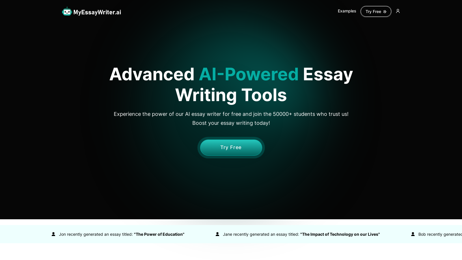 Master Essay Writing with AI Assistance | MyEssayWriter.ai