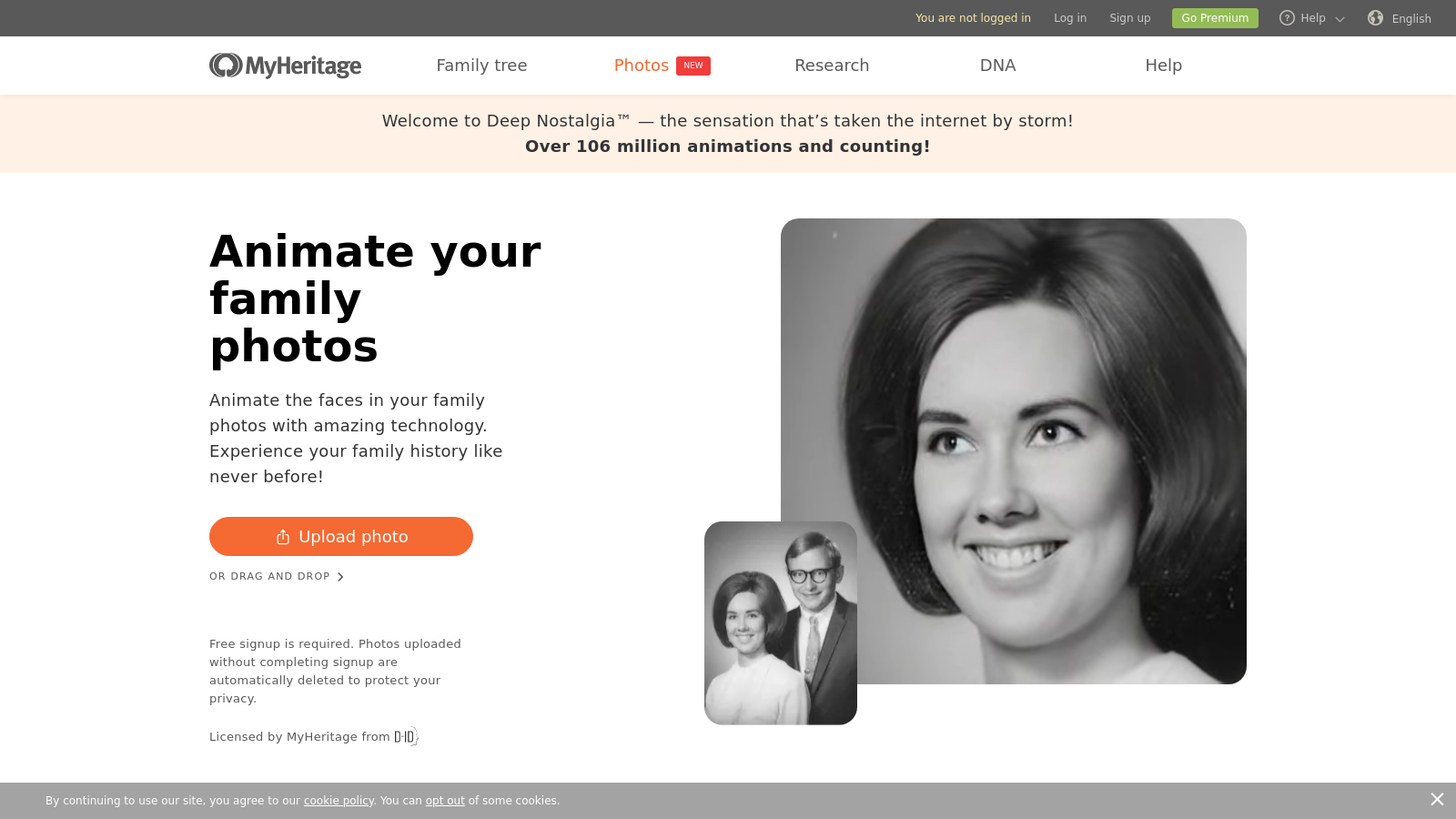 MyHeritage Deep Nostalgia™