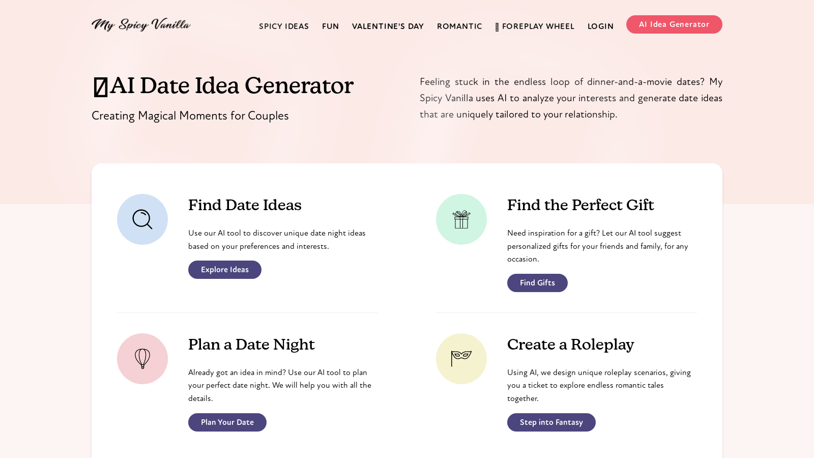 Revolutionize Your Date Nights with AI-Powered Ideas – My Spicy Vanilla