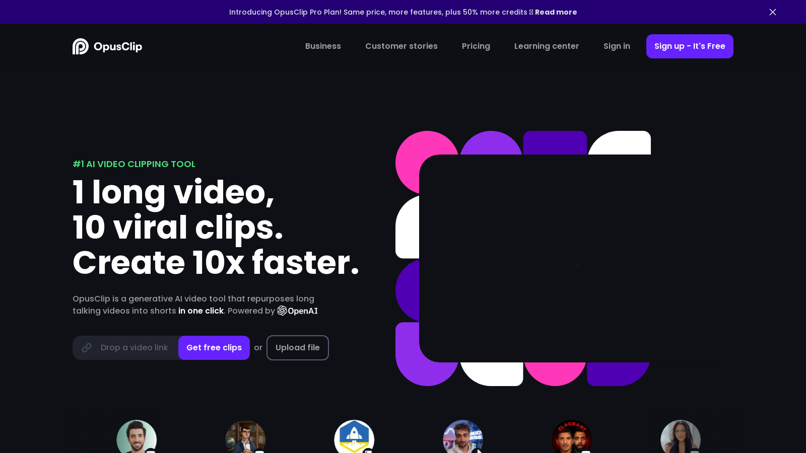 OpusClip V2.0: Elevate Your Social Media with AI-Edit Viral Videos