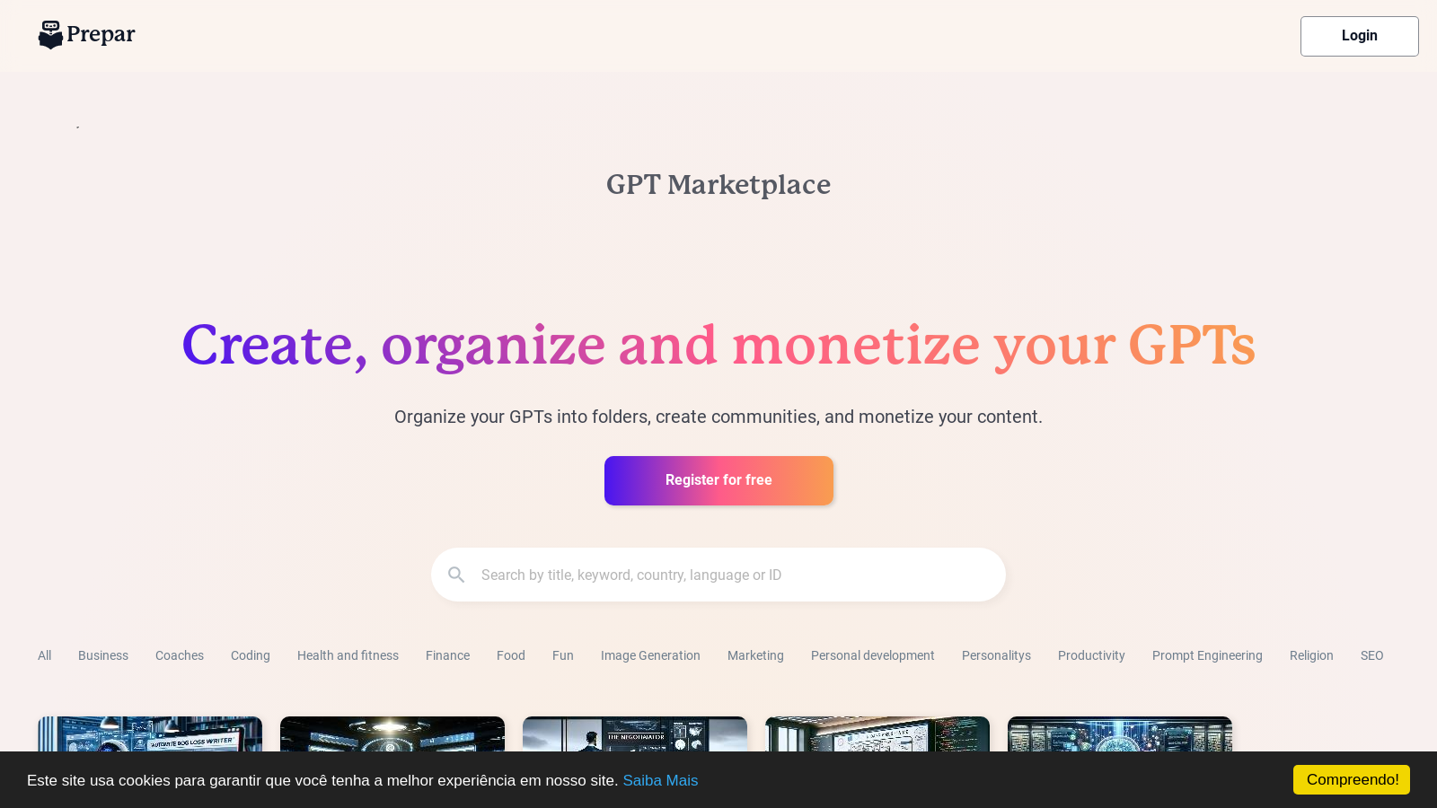 Prepar GPT Marketplace: Organize, Monetize & Connect