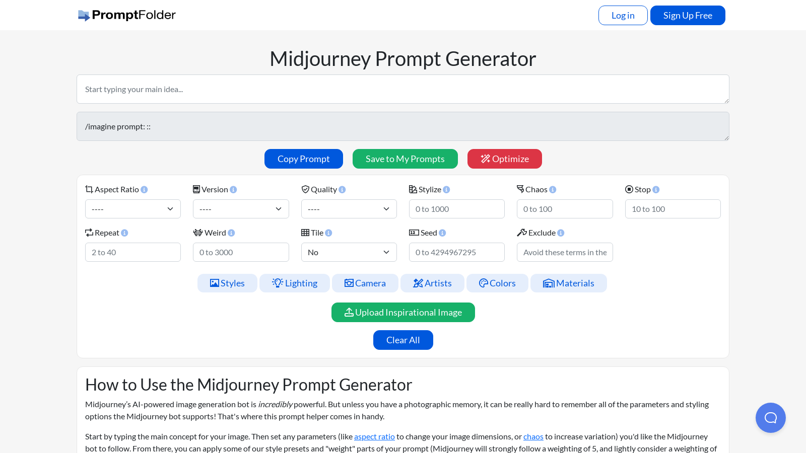 Unlock Creativity with Midjourney Prompt Generator