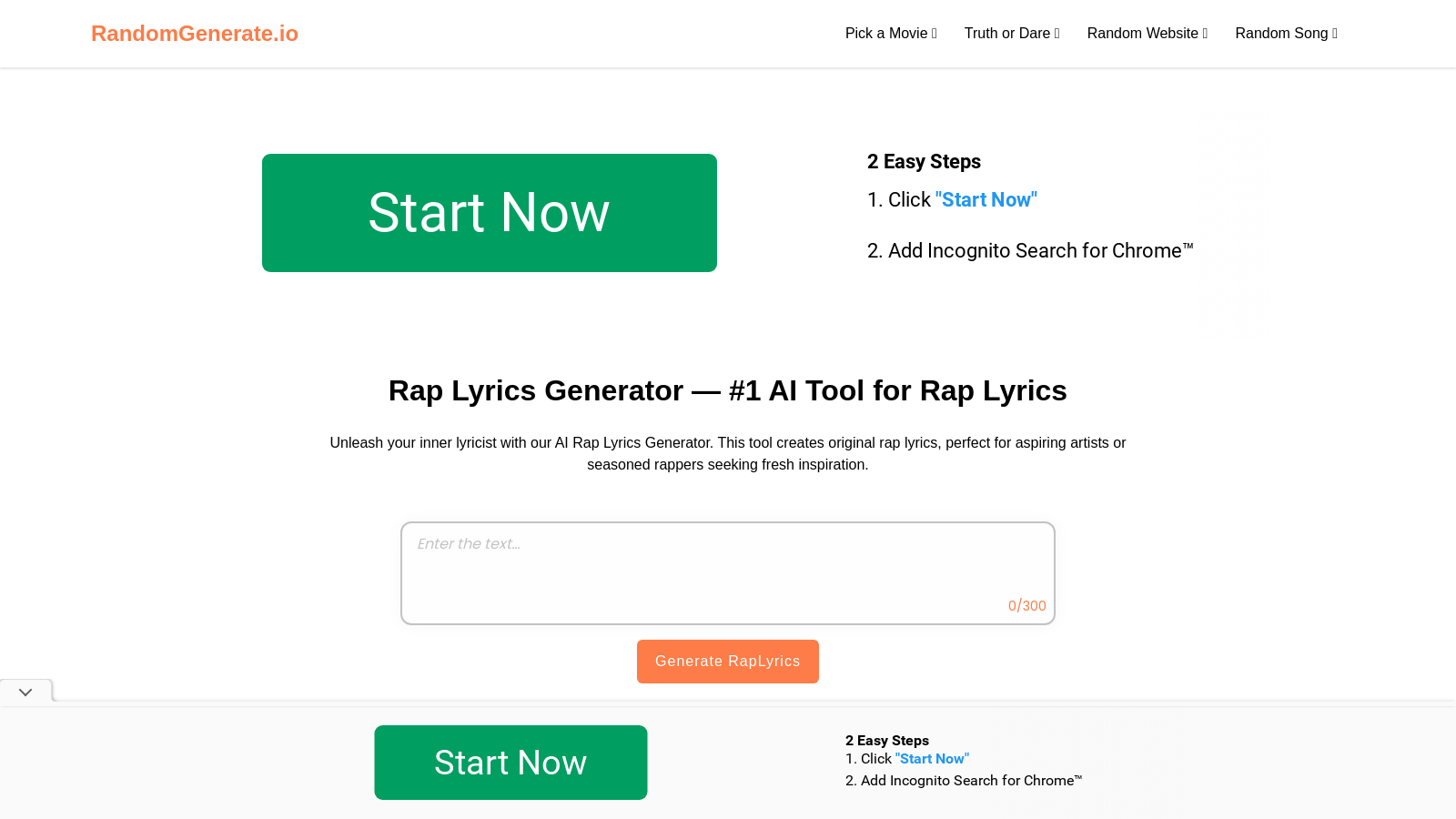 AI RAP Lyrics Generator