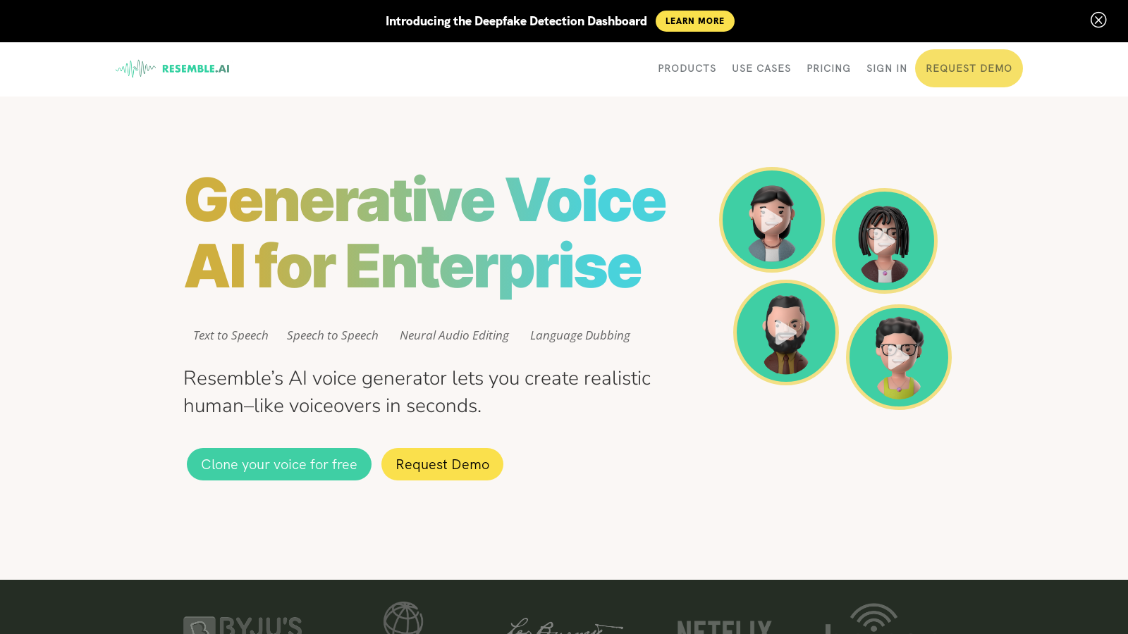 Resemble AI: Top-Tier Generative Voice Solutions for Enterprises