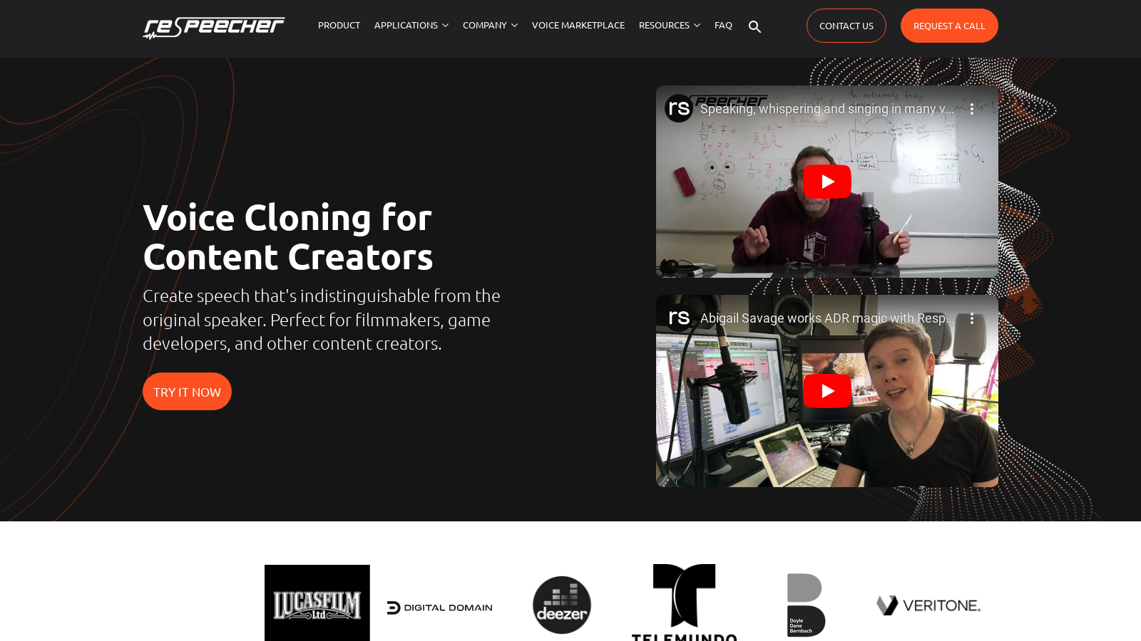 Respeecher: Revolutionary Voice Cloning for Filmmakers and Content Creators