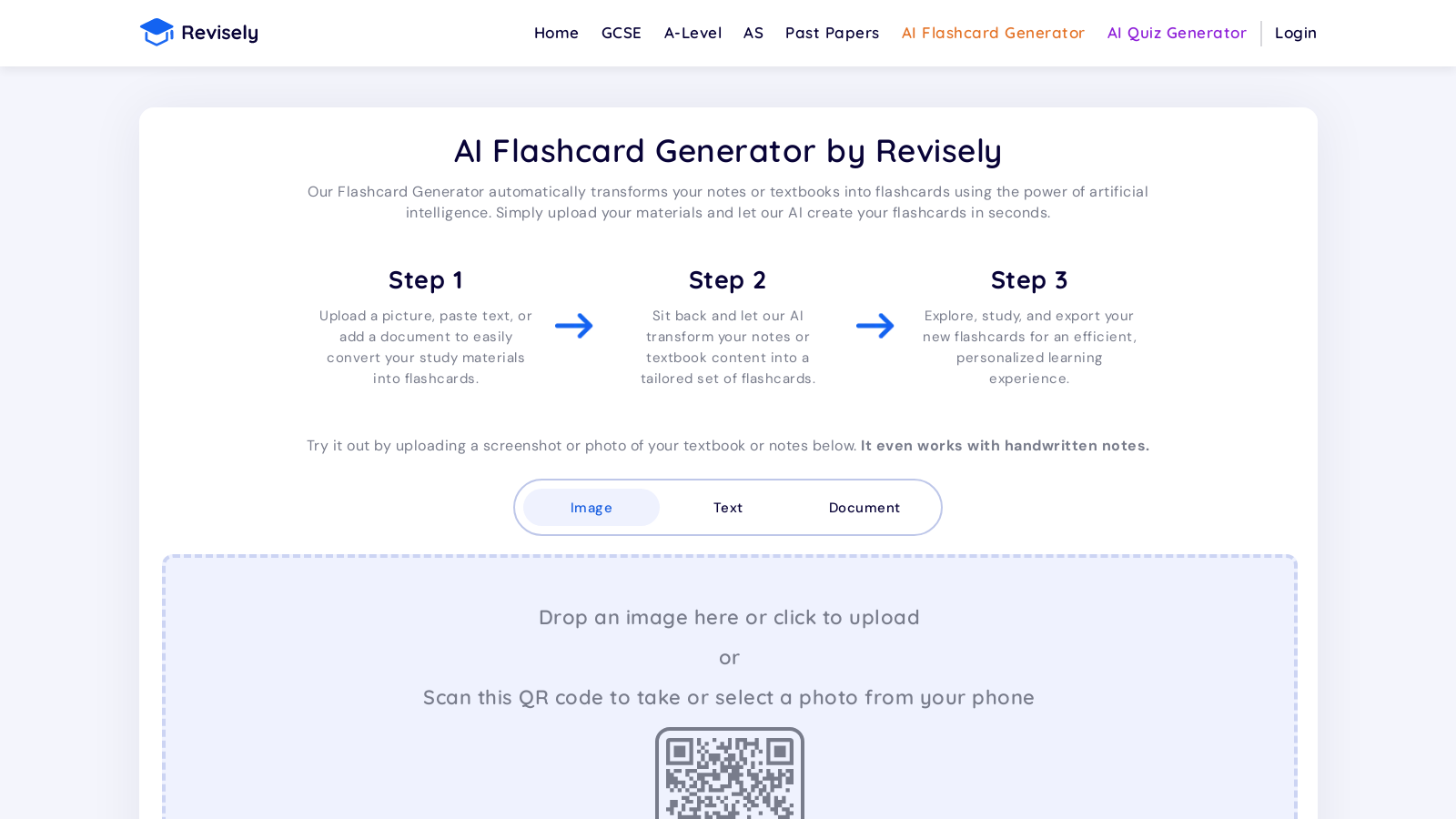 revisely-ai-flashcard-generator