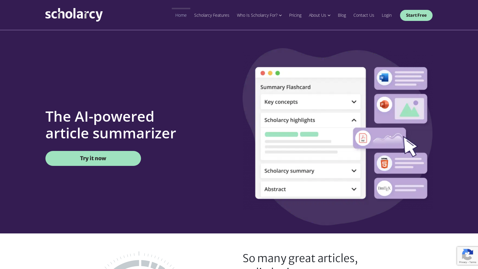 Scholarcy: Your Efficient AI-Powered Research Assistant