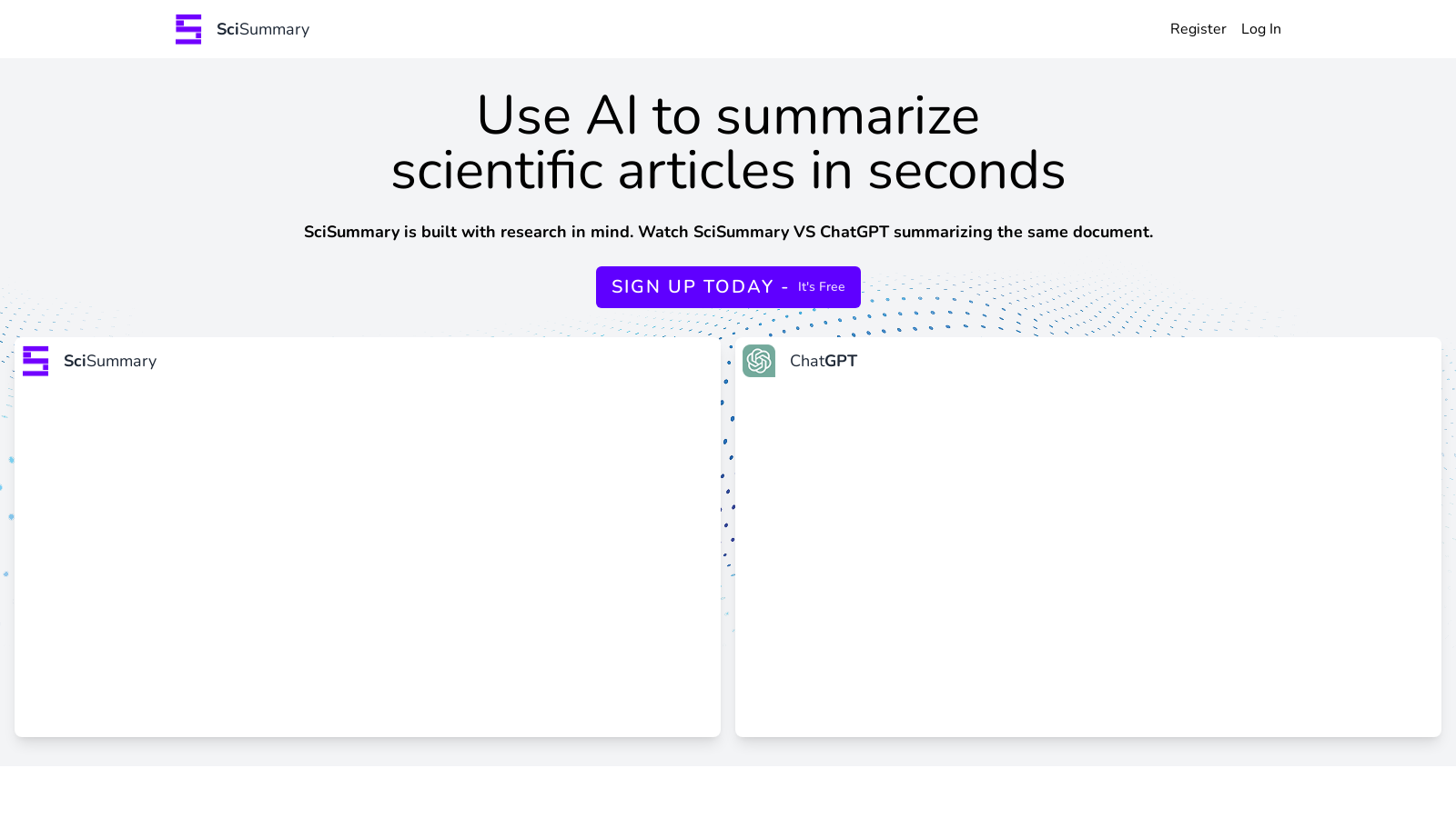 SciSummary – Swift AI-Powered Summarization for Scientific Research