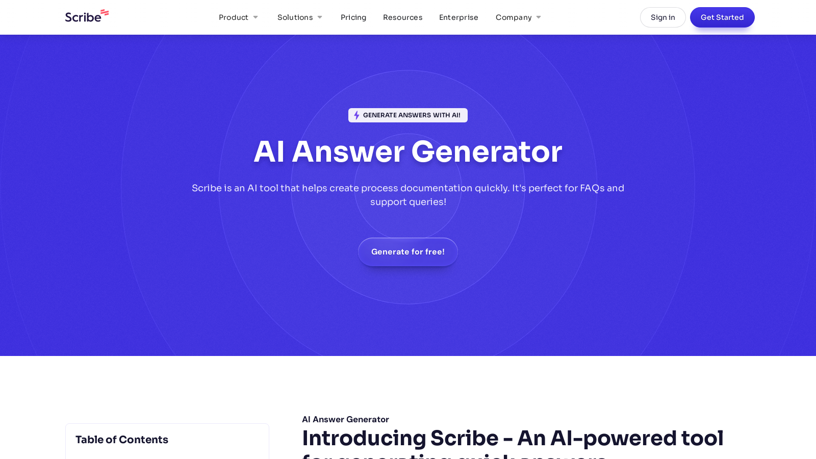 Ai Answer Generator - ScribeHow Alternative Websites