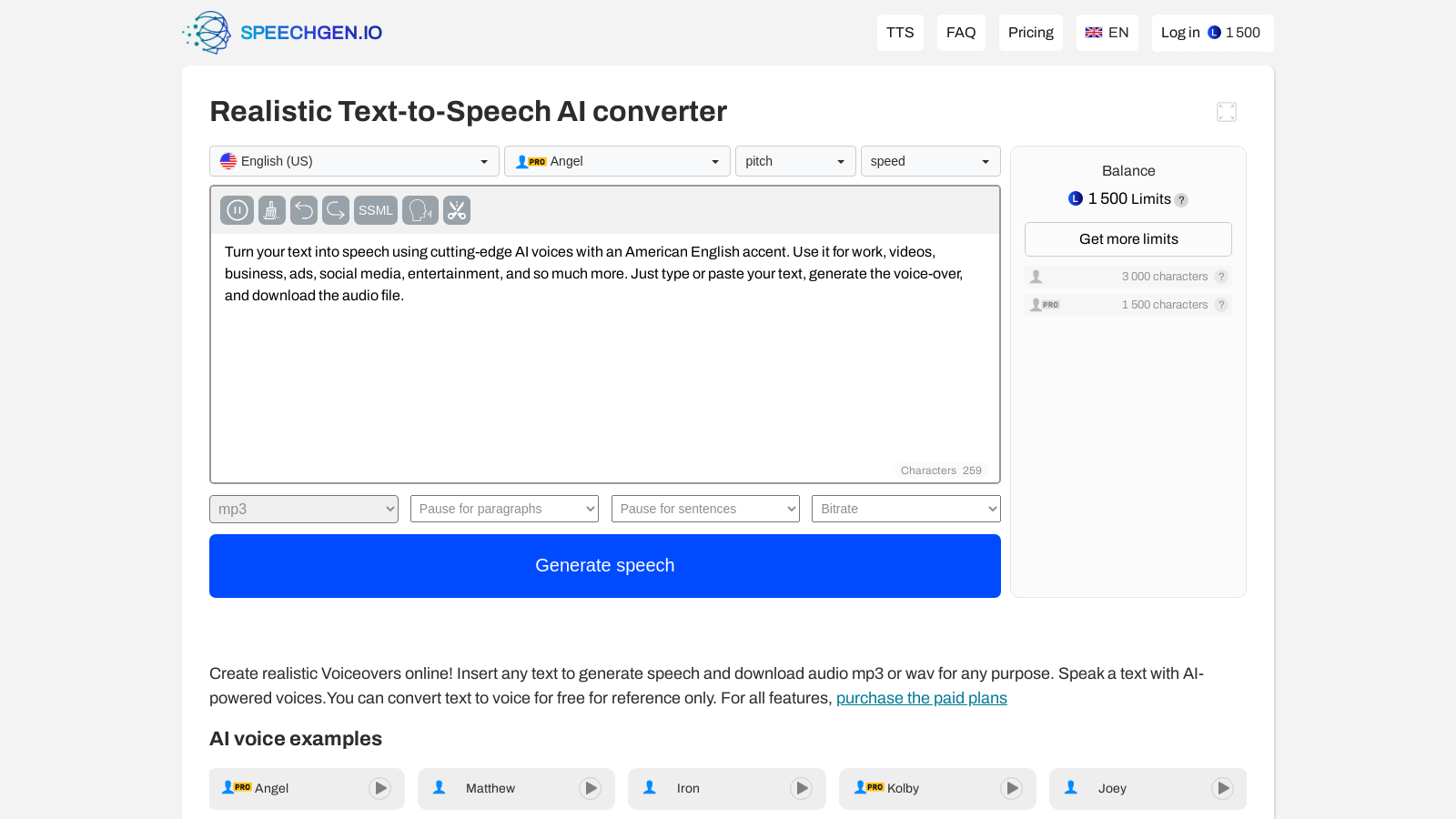 Unleash the Power of AI with SpeechGen.io – Realistic Text-to-Speech Online