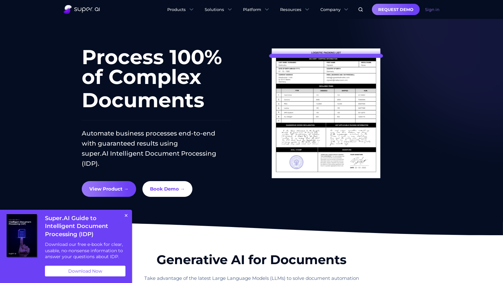 Streamline Your Workflow with super.AI Intelligent Document Processing