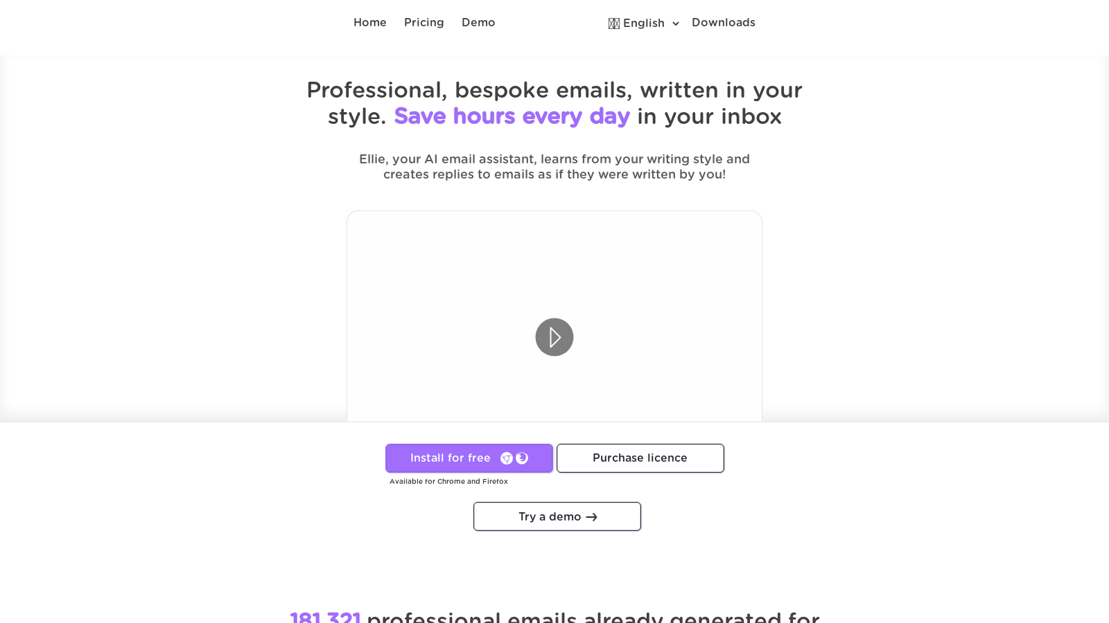 Ellie AI Email Assistant – Professional, Personalized Email Replies