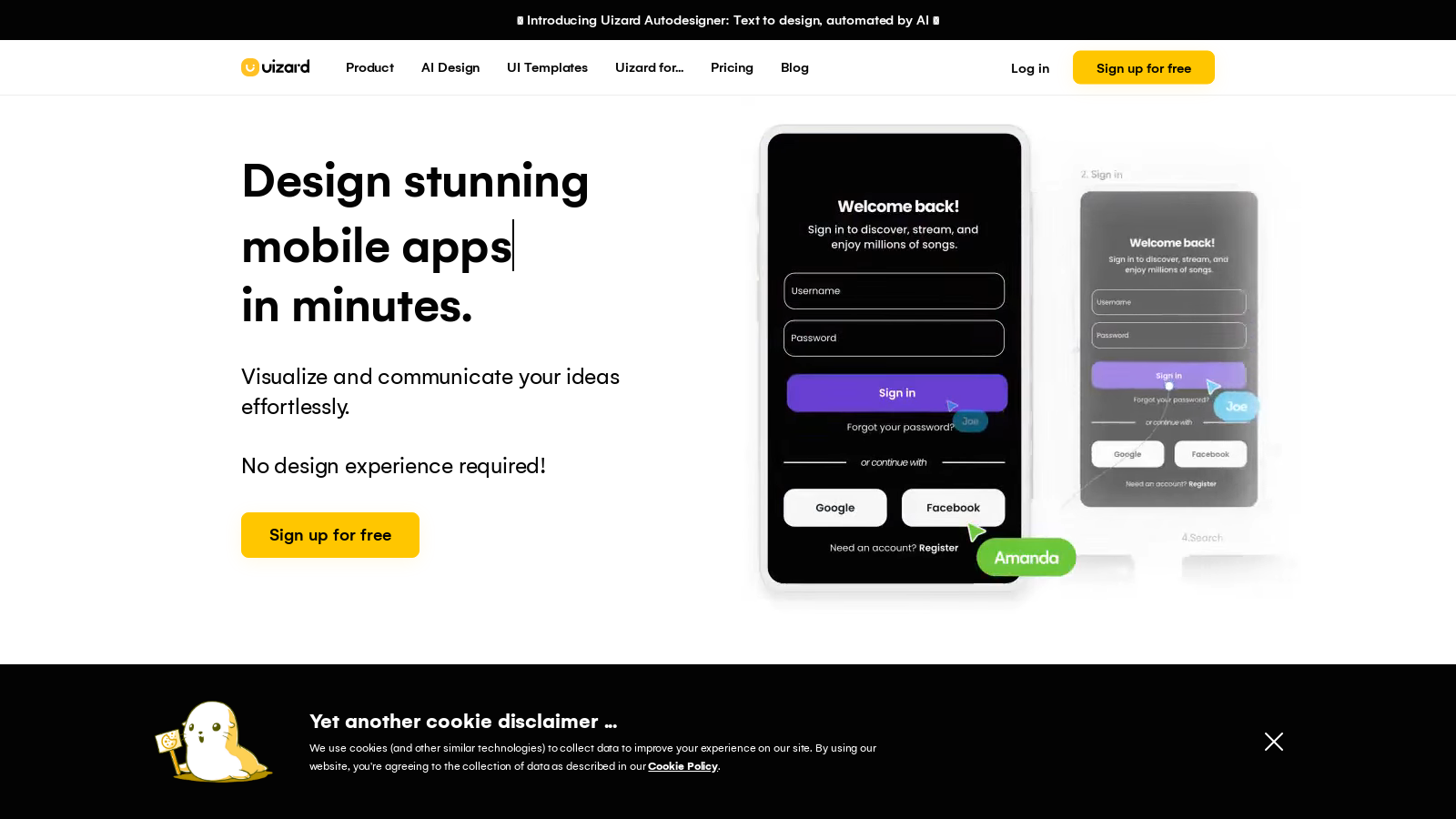 Uizard | App, Web, & UI Design Made Easy | Powered By AI