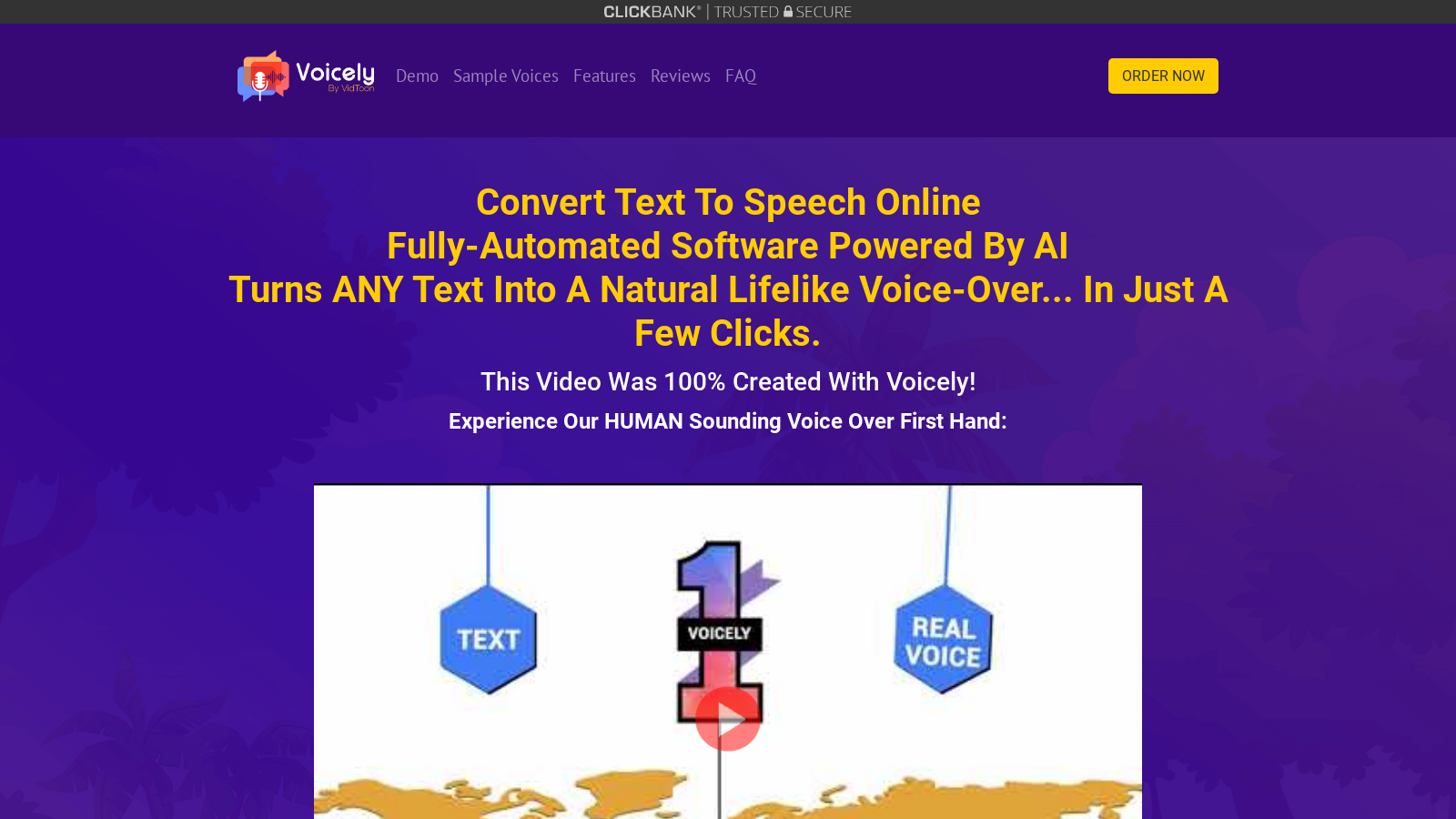 Voicely – Convert Text To Speech Online